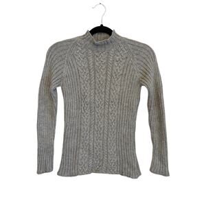 Millma Bolivia Sweater Top Women S Gray Handknitted Alpaca Silk Luxury Old Money